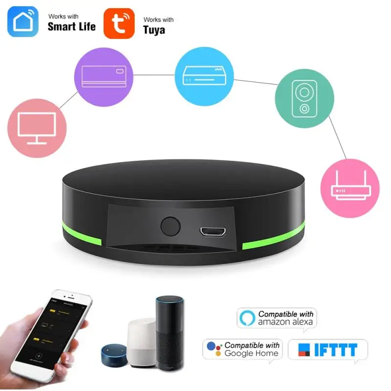 

ИК-пульт дистанционного управления Smart Wifi универсальная инфракрасная трубка для умного дома управление для телевизора DVD Audi AC Работает с Amz ...