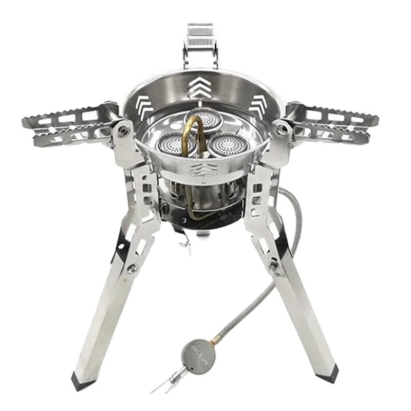 Bulin Foldable Outdoor Stove Portable Gas Stove Burner 6800W Windproof Camping Equipment for Cooking BBQ Camping Hiking