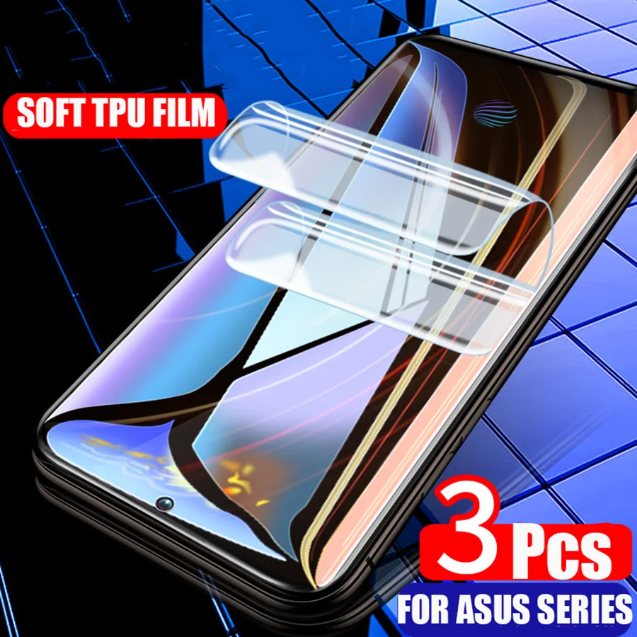 3 шт. Гидрогелевая Защитная пленка для Asus Zenfone 6 ZS630KL ZS620KL MAX PRO M2 ZB631KL ZB602K|Защитные