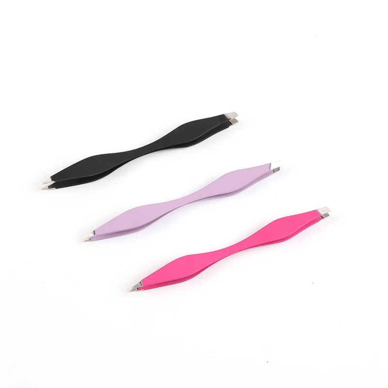 

Tweezers Double Ended Eyelash Extension Tweezer Eyebrow Clips Nail Rhinestones Tweezers Beauty Applicator Makeup Tools 1PC