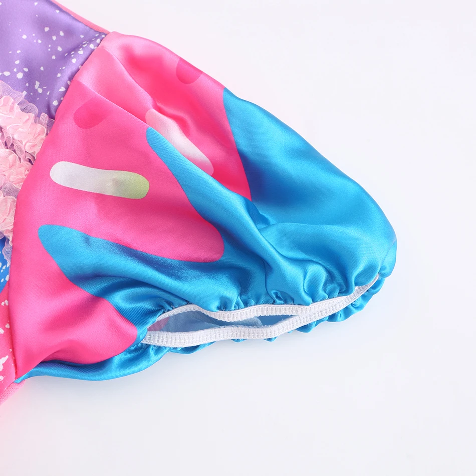 Girls Birthday Lollipop Fantasy Dress Children Carnival Rainbow Candy Costume Princess Party Frock The Festival of Purim