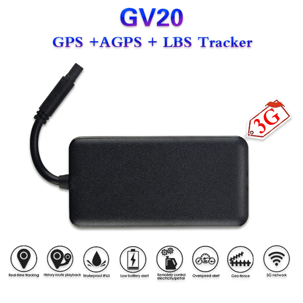 Concox 3G трекер автомобиля GV20 многофункциональный автомобильный GPS локатор
