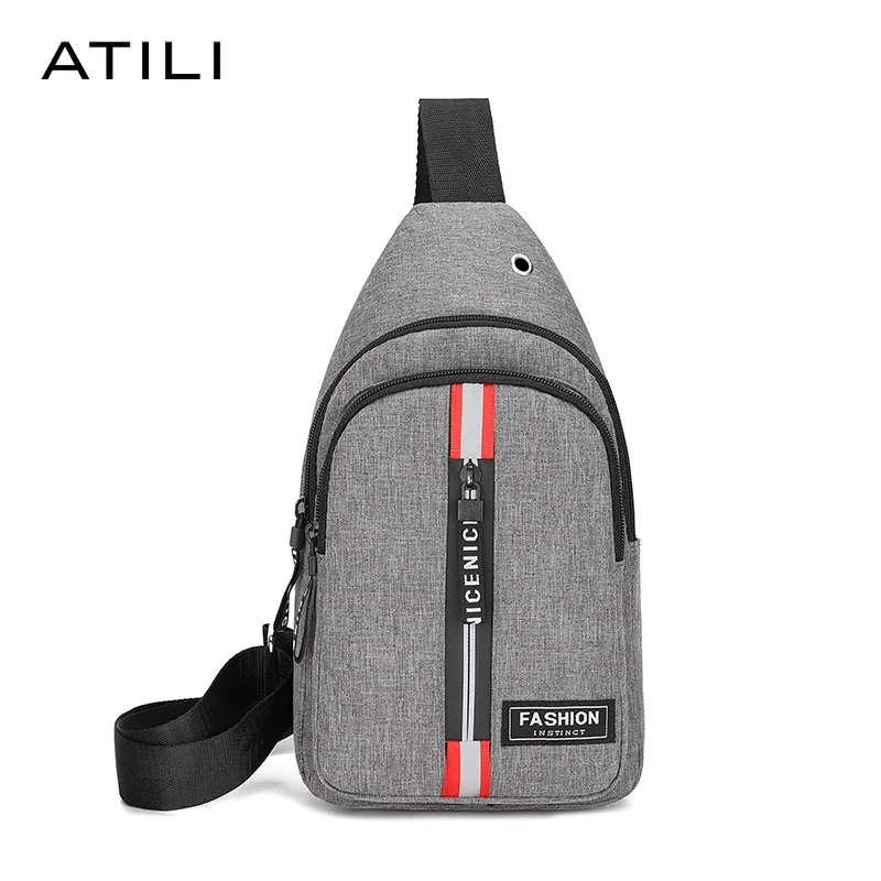 

2021 New Men Nylon Solid color Shoulder Bags Crossbody Bags Men Theft Chest Bag School Summer Short Trip Messengers Bag