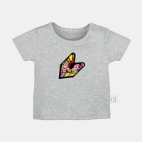 cool jdm art car sticker bomb decal hybrid design newborn baby t shirts toddler graphic solid color short sleeve tee tops