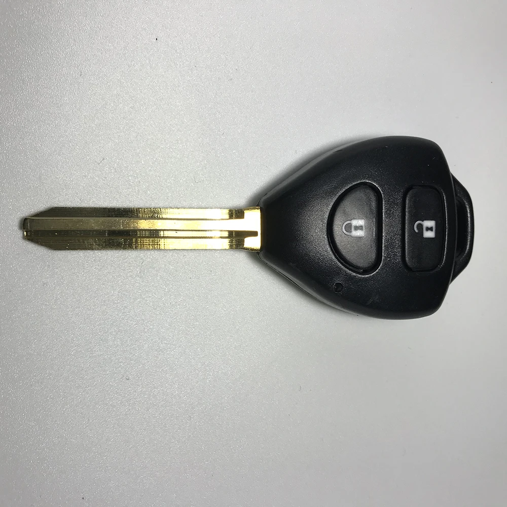 Сменный чехол для ключей с 2 кнопками Toyota Corolla Camry RAV4 Yaris Hilux Prado TOY43 | Автомобили и