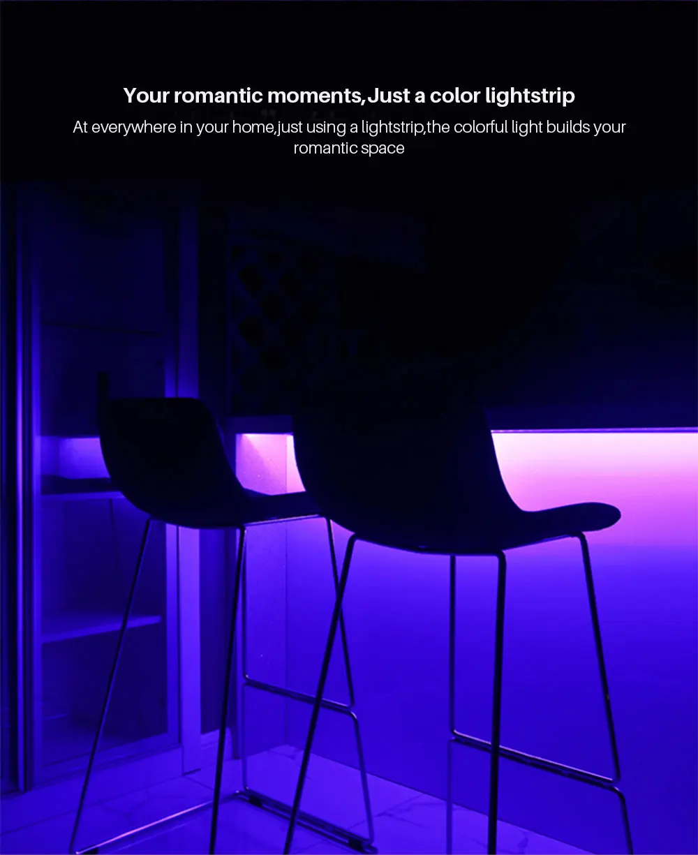 Xiaomi Yee светильник, умный светильник, Светодиодная лента, RGB, wifi, внутренние сцены, 16 миллионов цветов, гибкий, сделай сам, окружающий светильник, Контроль приложения