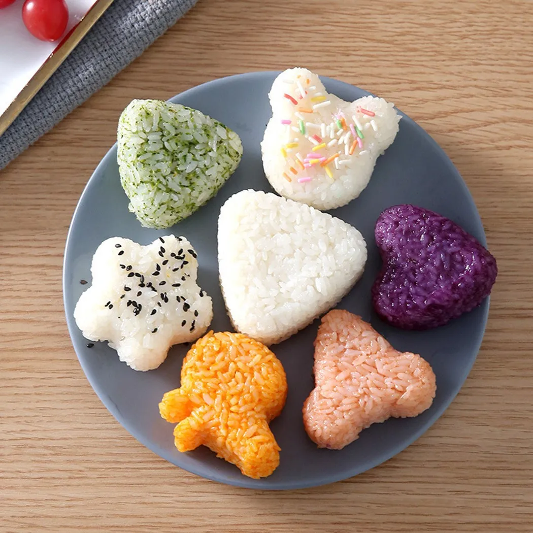 

8 шт./компл. * Искусственные Кухонные гаджеты Onigiri набор для суши роллов и суши форма треугольная суши-комплект