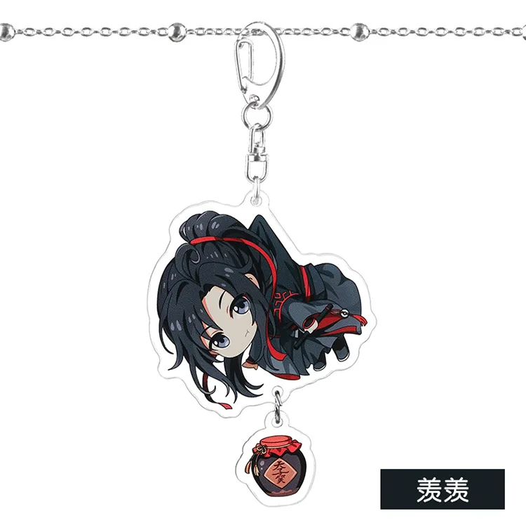 Grandmaster of Demonic Cultivation брелок Lan Wangji Wei Wuxian Jiang Cheng Mo Dao Zu Shi Cute Fuuny мультяшный акриловый брелок