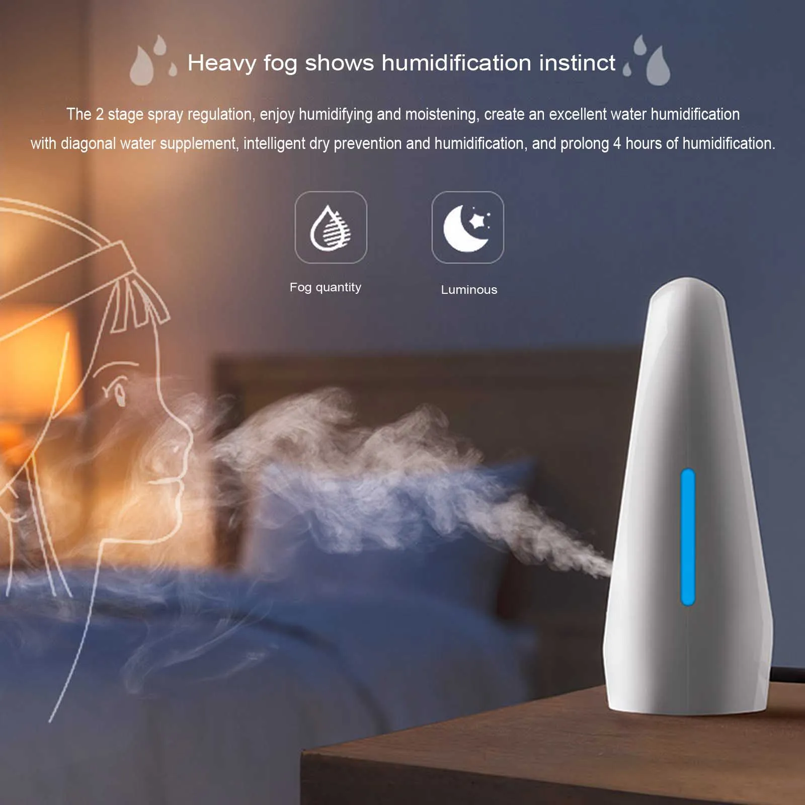 Новый увлажнитель воздуха с USB-зарядкой бытовой распылитель мощный туман