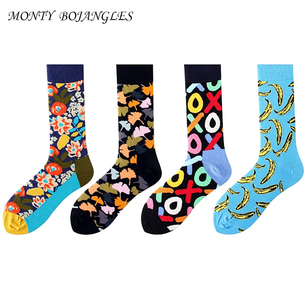 Monty Bojangles happy socks забавные носки компрессионные мужские хлопковые зимние sokken pop