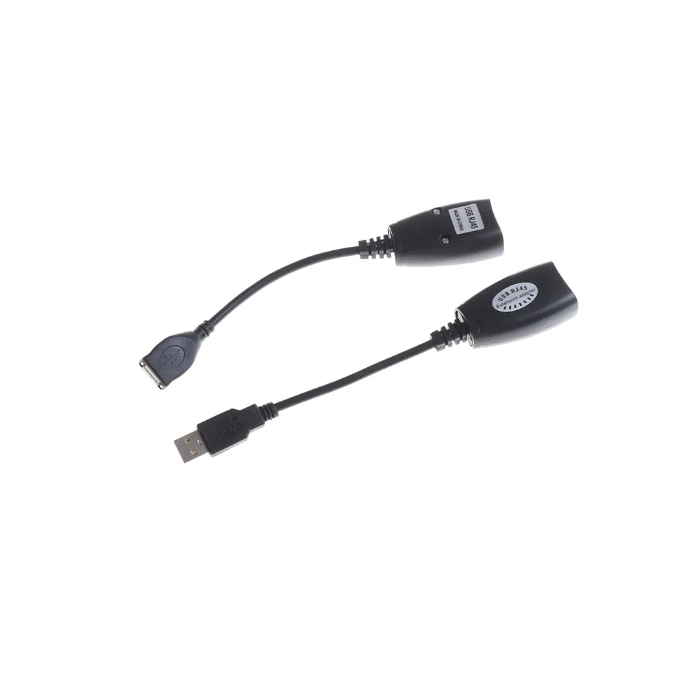 1 компл. Удлинитель USB 2 0 к CAT5E CAT6E RJ45 LAN модем удлинитель адаптер Кабельный кабель