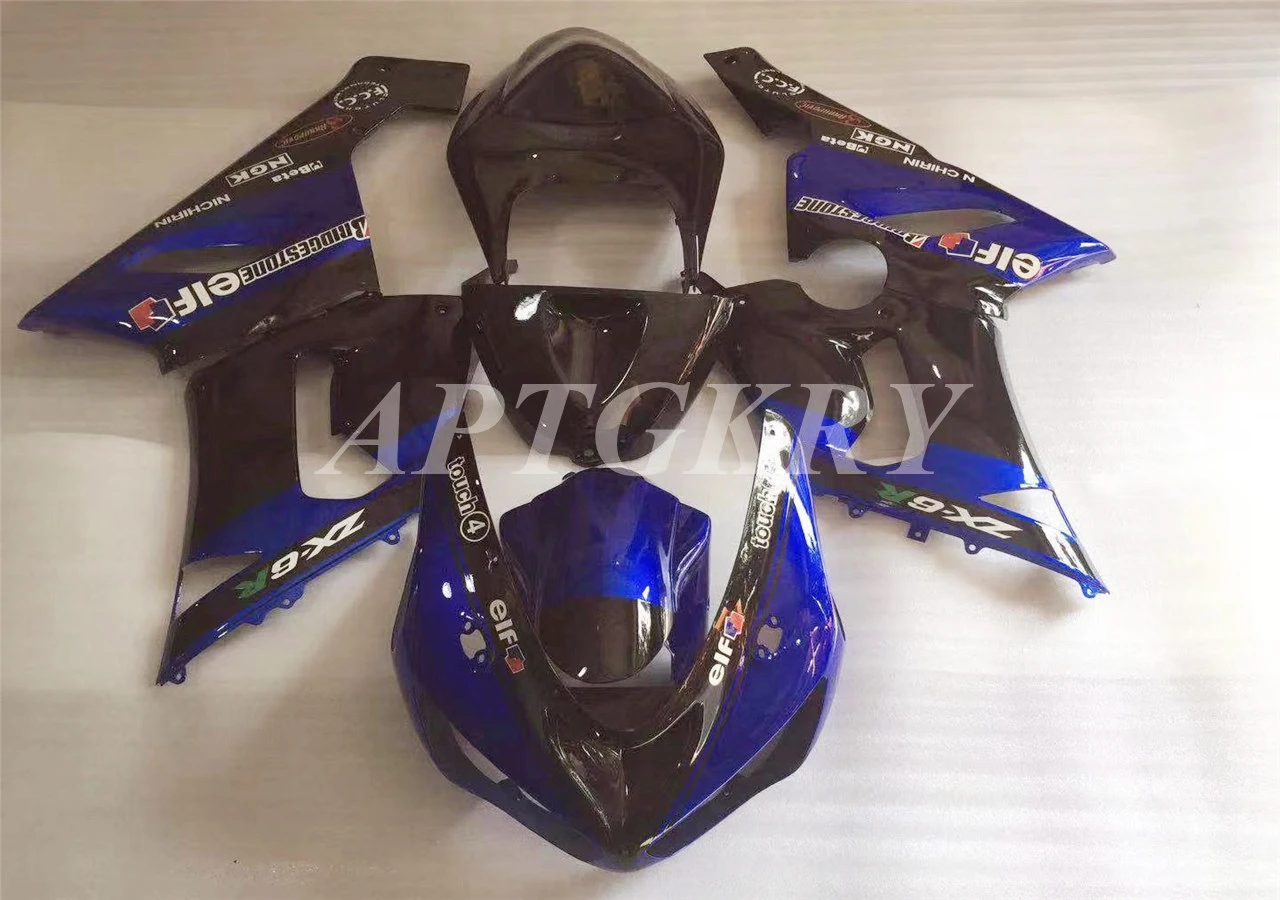 

Новинка из АБС-пластика для мотоцикла обтекатель комплект подходит для Kawasaki Ninja ZX6R 636 ZX-6R 2005 2006 05 06 Кузов Набор изготовленный на заказ; Цвет че...