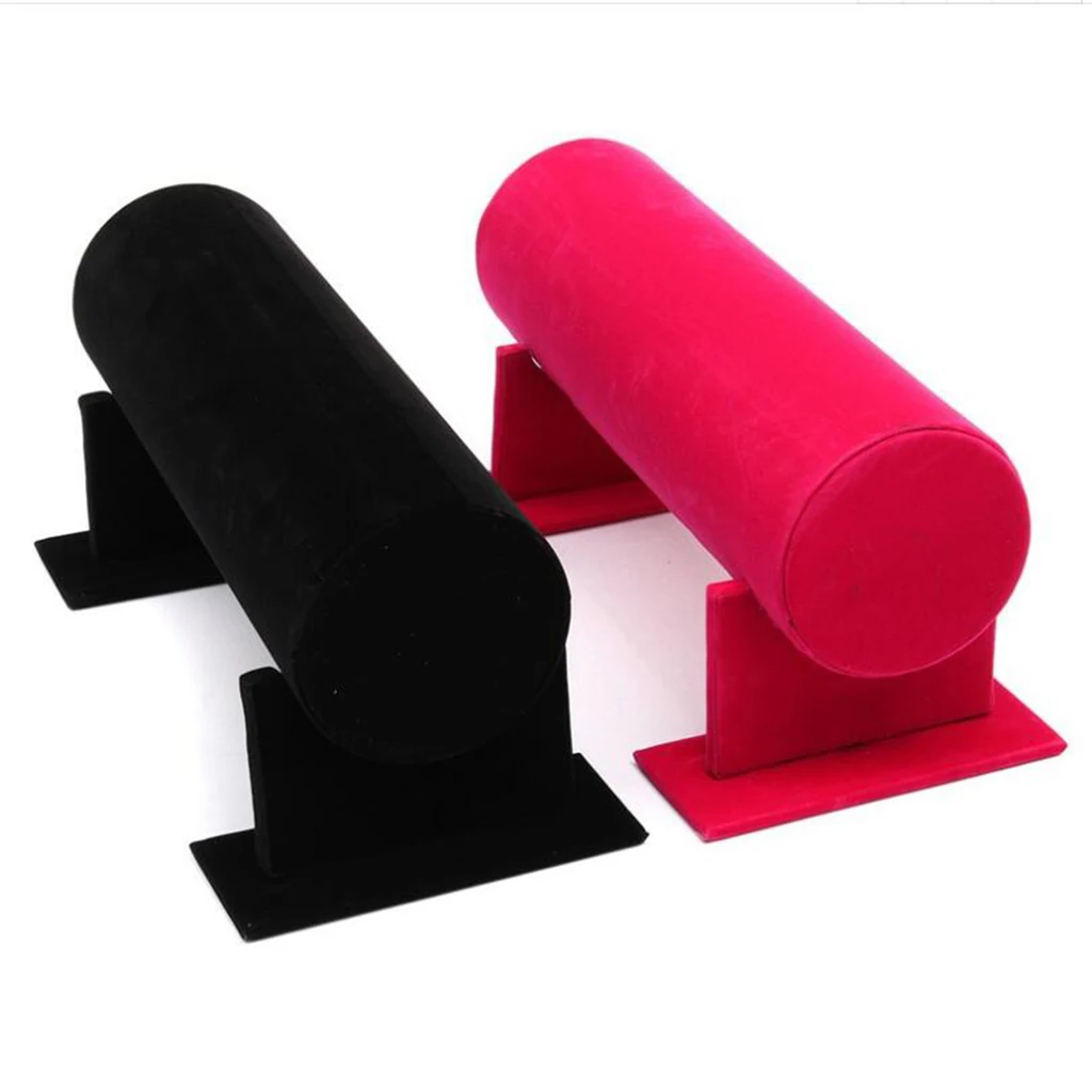 Hair Band Display Rack 50x11cm Grey Red Headwear Display Stand T Bar