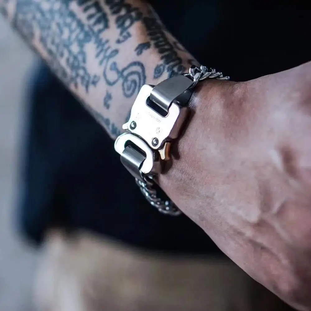 

Браслеты ALYX River Link для мужчин и женщин унисекс 1017 ALYX 9SM металлический браслет с застежкой высокого качества