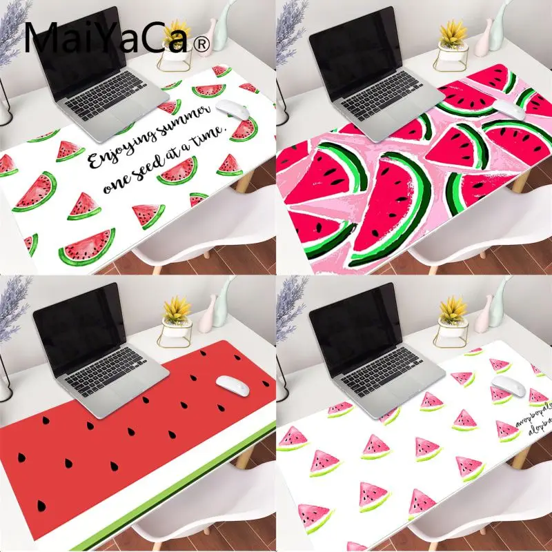 

MaiYaCa Summer fruit Wraemelon Beautiful Anime Mouse Mat XXL Mause Pad Laptop Keyboard Desk Mat for pc gamer completo