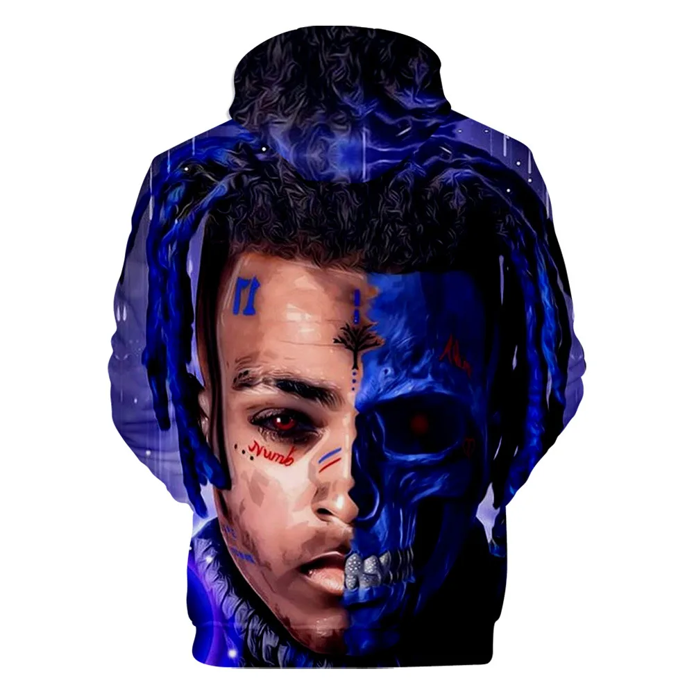 Стиль печати рапер Xxxtentacion толстовки для мужчин/wo мужчин известный бренд модные мужские толстовки Крутая толстовка Xxxtentacion одежда