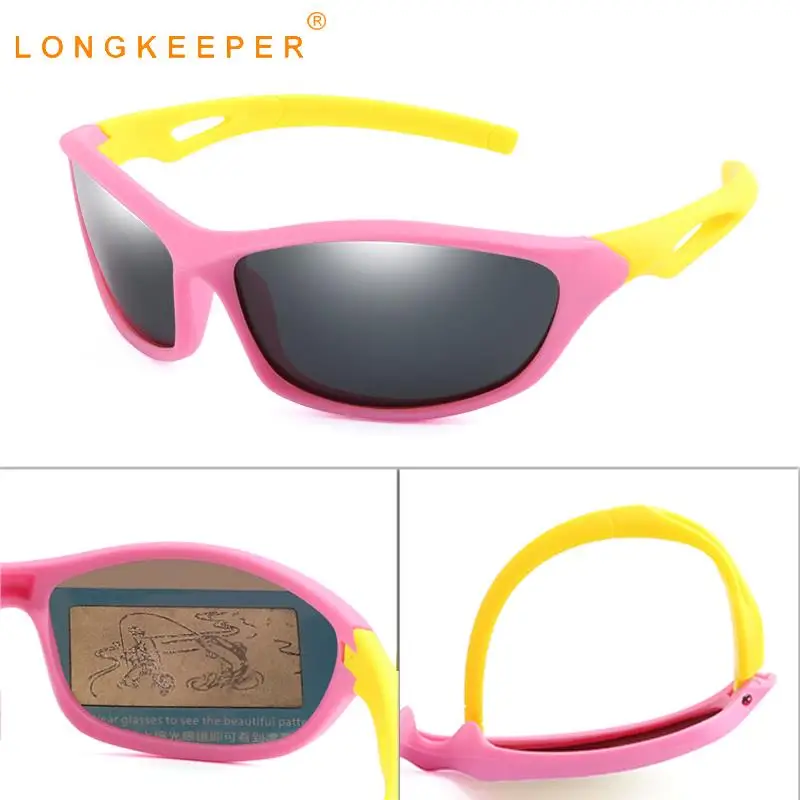Детские спортивные солнцезащитные очки LongKeeper поляризационные для мальчиков и