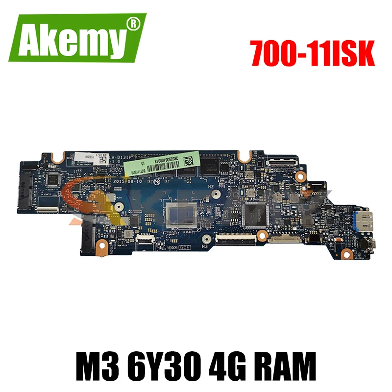 

Akemy BIZY1 LA-D131P прозрачная защита для экрана для Lenovo YOGA 700-11ISK Йога 700-11 Материнская плата ноутбука процессор M3 6Y30 4G RAM 100% тесты работы