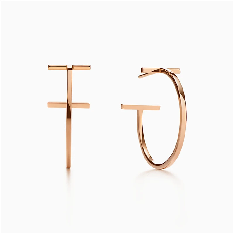 1: 1 оригинальные модельные серьги для женщин модные круглые с буквами Женские