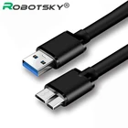 USB 3,0 кабель быстрая скорость USB Type A B Micro кабель для синхронизации данных и зарядки для внешний жесткий диск HDD Samsung S5 Note3 для жестких дисков sata с интерфейсом USB кабель для передачи данных