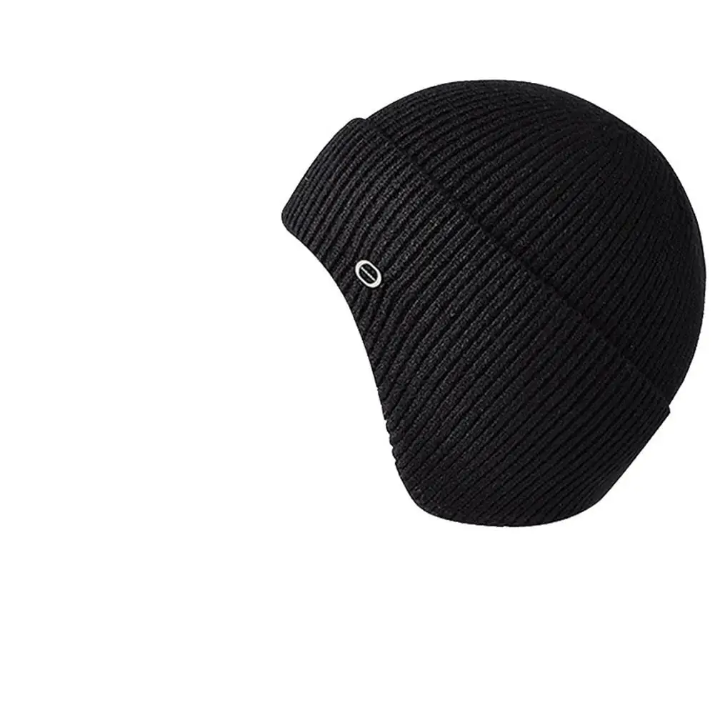 Для мужчин и женщин Шапка бини вязаные шапки Лыжная Кепка с наушниками зимних
