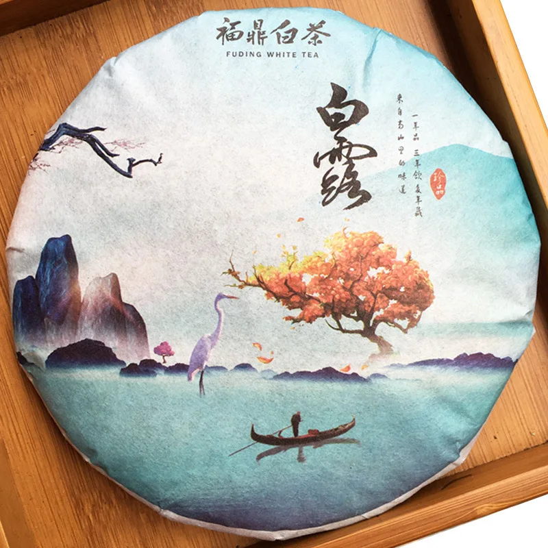 

FUDING Bailu Tea Cake 2018 Gaoshan White Peony Sun Dried Old White Tea Wholesale Health Care Gift