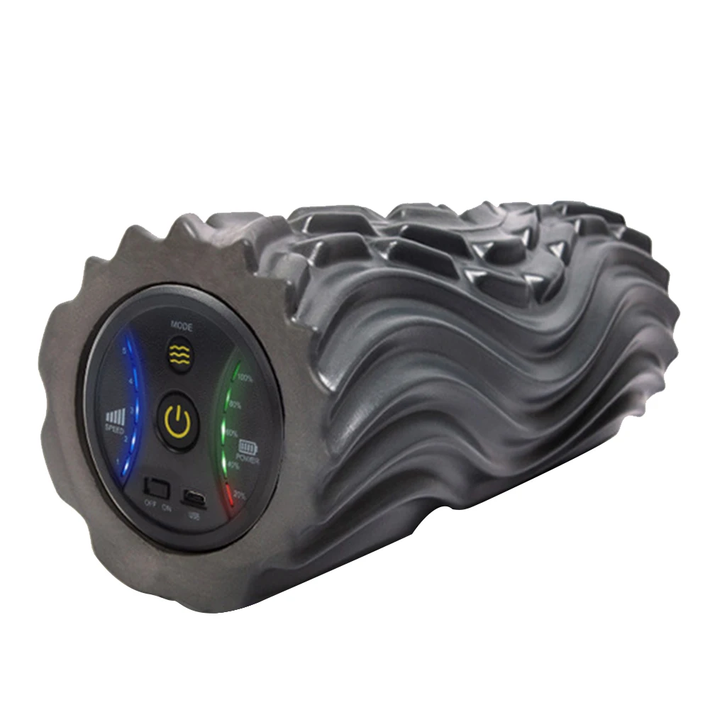Goede Schuim As Home Gym Vibratie Massage 4 Snelheden Kolom Spier Ontspannen Deep Tissue Usb Oplaadbare Elektrische Yoga Roller Pijnbestrijding
