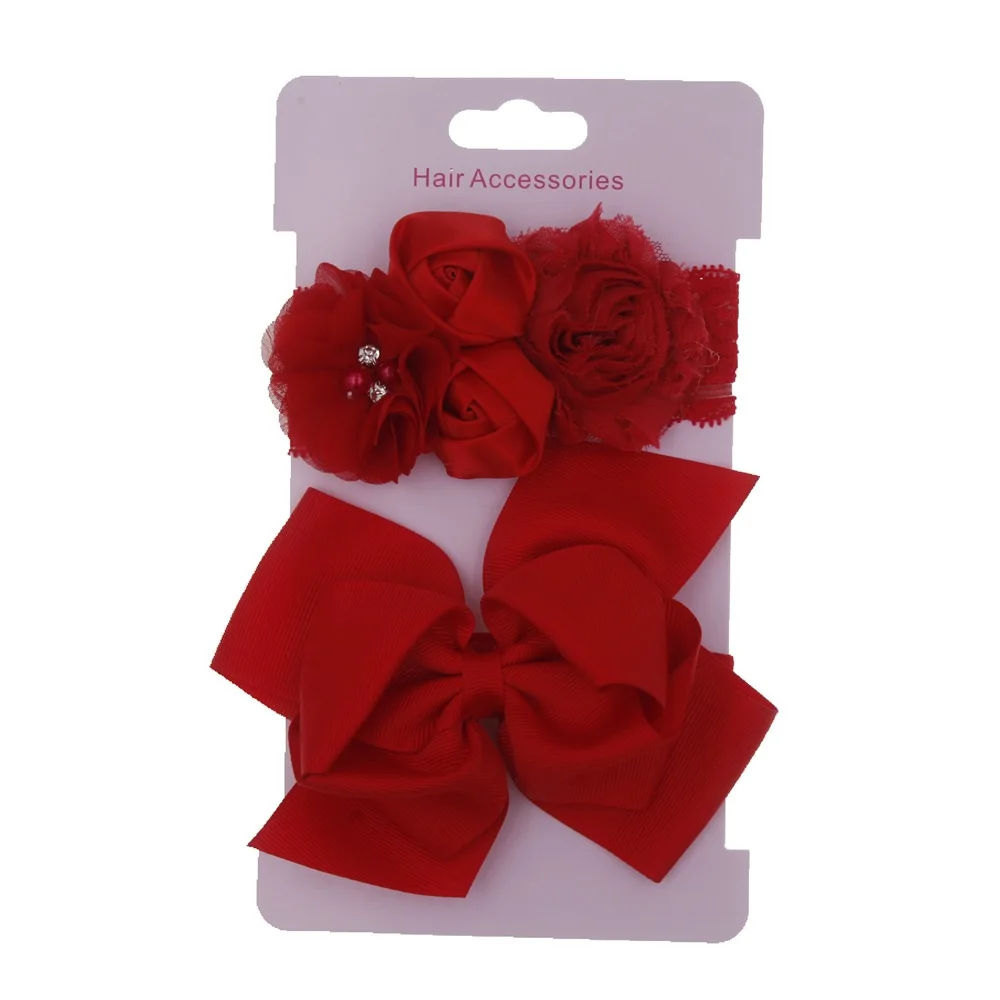 2019 с кружевными розами для маленьких девочек повязка на голову малышей