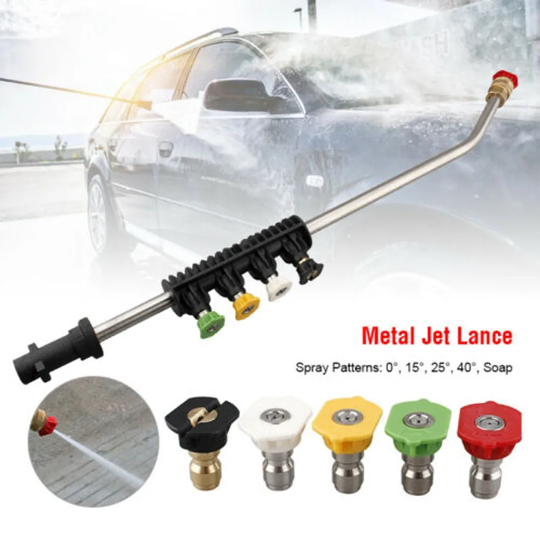 

+Jet Lance Jet Lance 2600PSI Cleaning For Karcher High Pressure Metal Parts