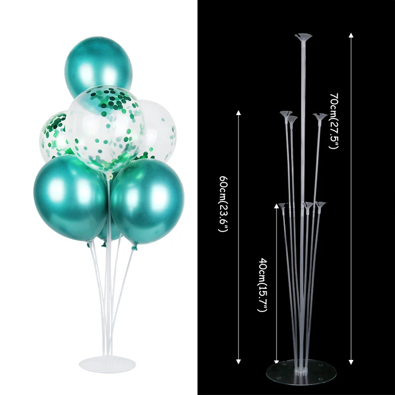 16pcs balloon stick WEIGAO First Birthday Photo Clips Banner Garlands One Year Old Blue 1 Number Balloons Baby Shower Boy Birthday Decor Supplies - Цвет: 16pcs balloon stick