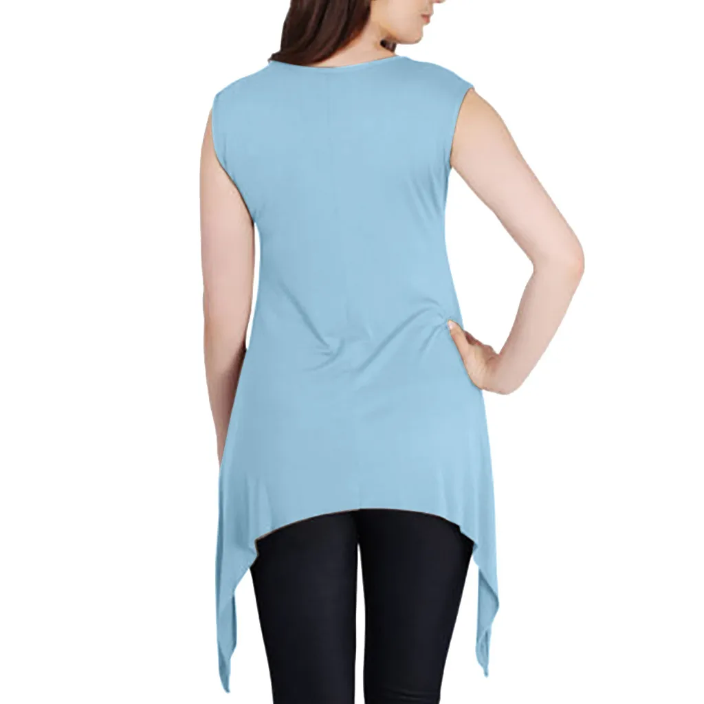 Новинка жилет для беременных женщин рубашка летние длинные топы однотонный топ