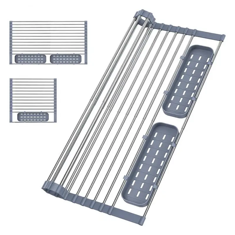 Многофункциональная кухонная полка для слива органайзер стойка лоток хранения