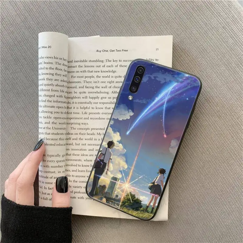 

Japan Anime Your Name Kimi no Na wa Phone Case For Samsung galaxy S 9 10 20 A 10 21 30 31 40 50 51 71 s note 20 j 4 2018 plus