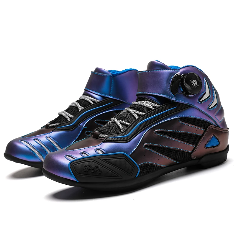 

DR-RIDER Motorcycle Short Boots Men Anti-slip & Shockproof Racing Shoes Street Moto Motorbike Bike Motocross Chopper 4 Colors