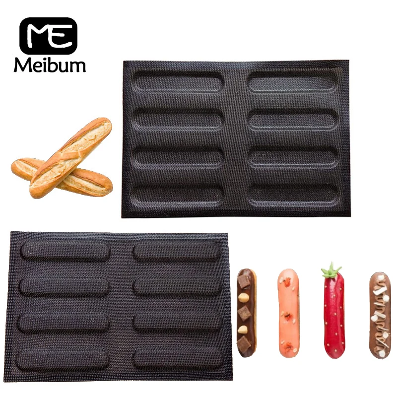 8 полости силиконовая форма для хлеба вечерние домашние длинные лотки булочек