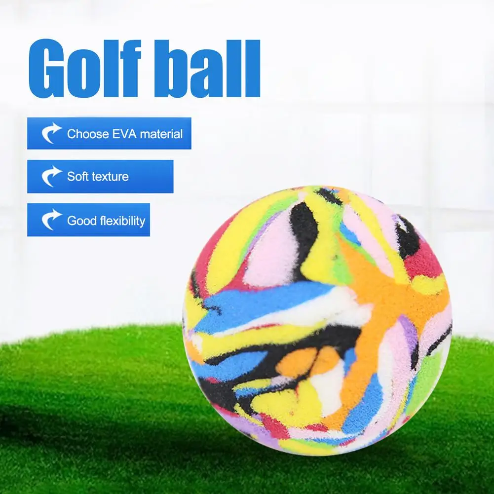 

Golf Ball Golf Practice Ball Indoor Color Sponge Swing Practice Bouncy Ball Sponge Elastic Indoor Outdoor Practice Training