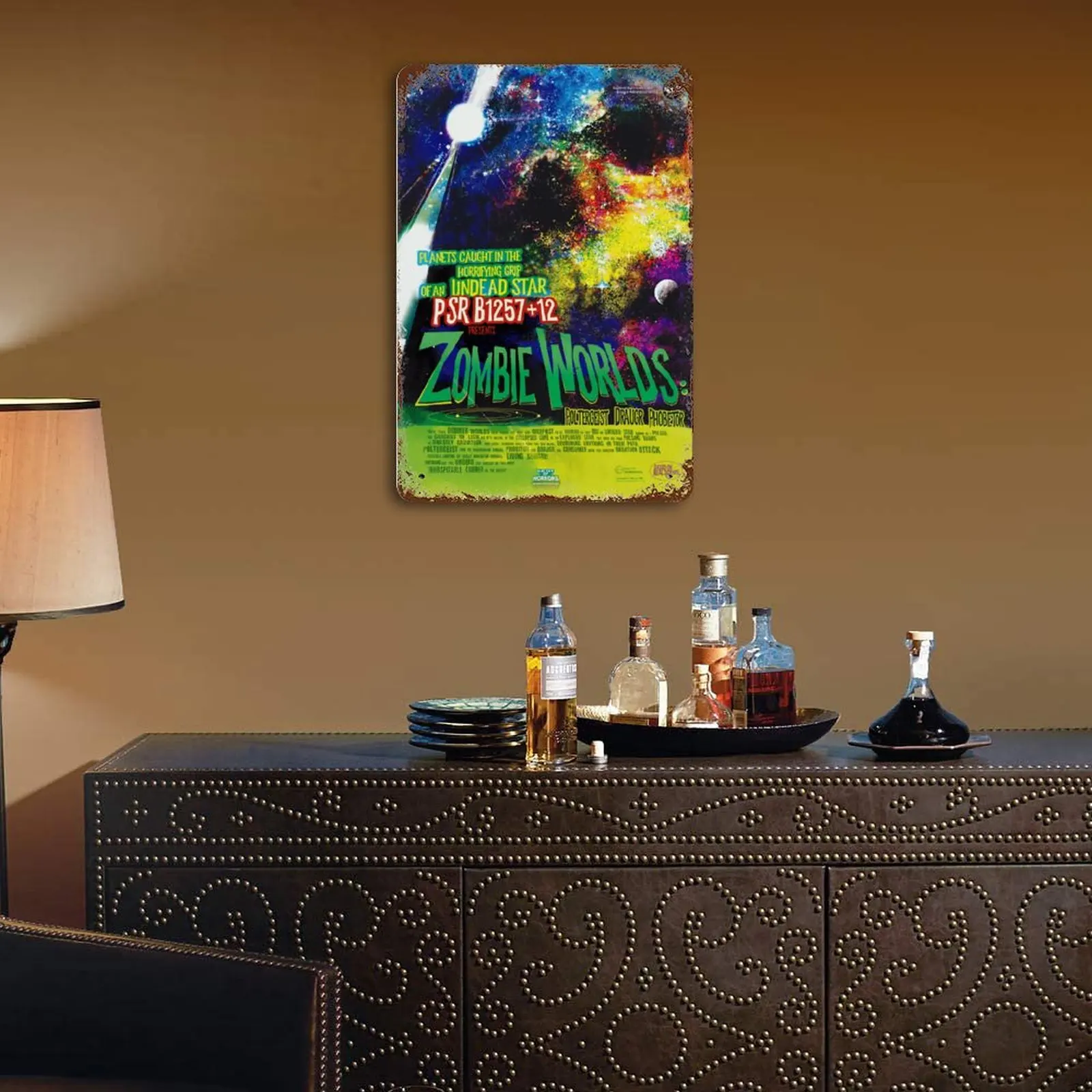 

Zombie Worlds Printed Vintage Metal Poster Home Pub Bar Garage Wall Decoration Tin Sign Plaque Decor