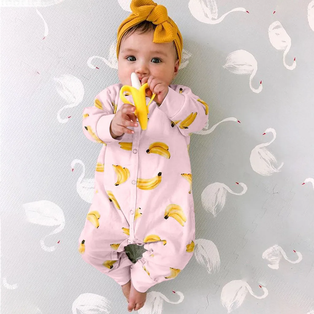 Одежда для новорожденных детские комбинезоны девочек с персонажами из