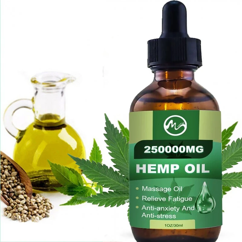 Minch 250000MG CBD Hemp Oil Pain Relief Skin Oil Anxiety Sleep Anti Inflammatory Extract Drops Hemp Seed Oil For Better Sleep