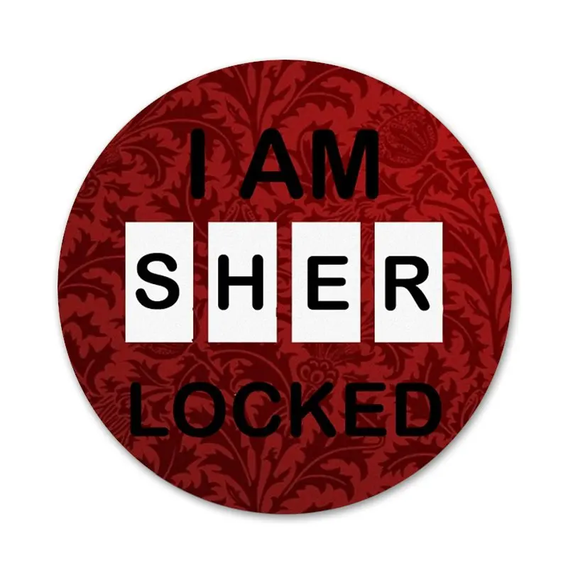 58 мм 221B i am Sherlock модные Значки украшения Броши Металлические для рюкзака | Дом и