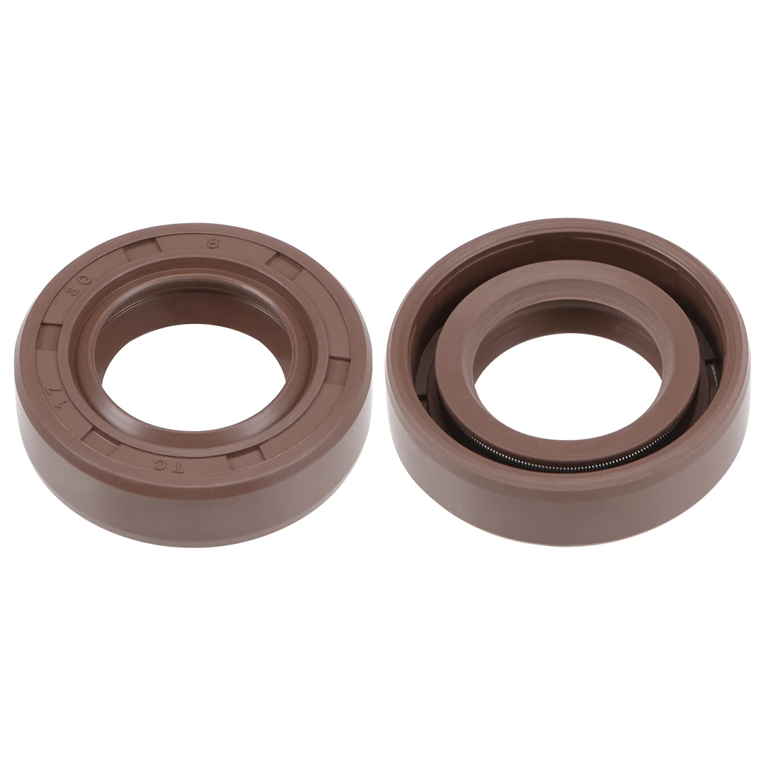 

uxcell Oil Seal 17mm Inner Dia 30mm OD 8mm Thick Fluorine Rubber Double Lip Seals 2Pcs
