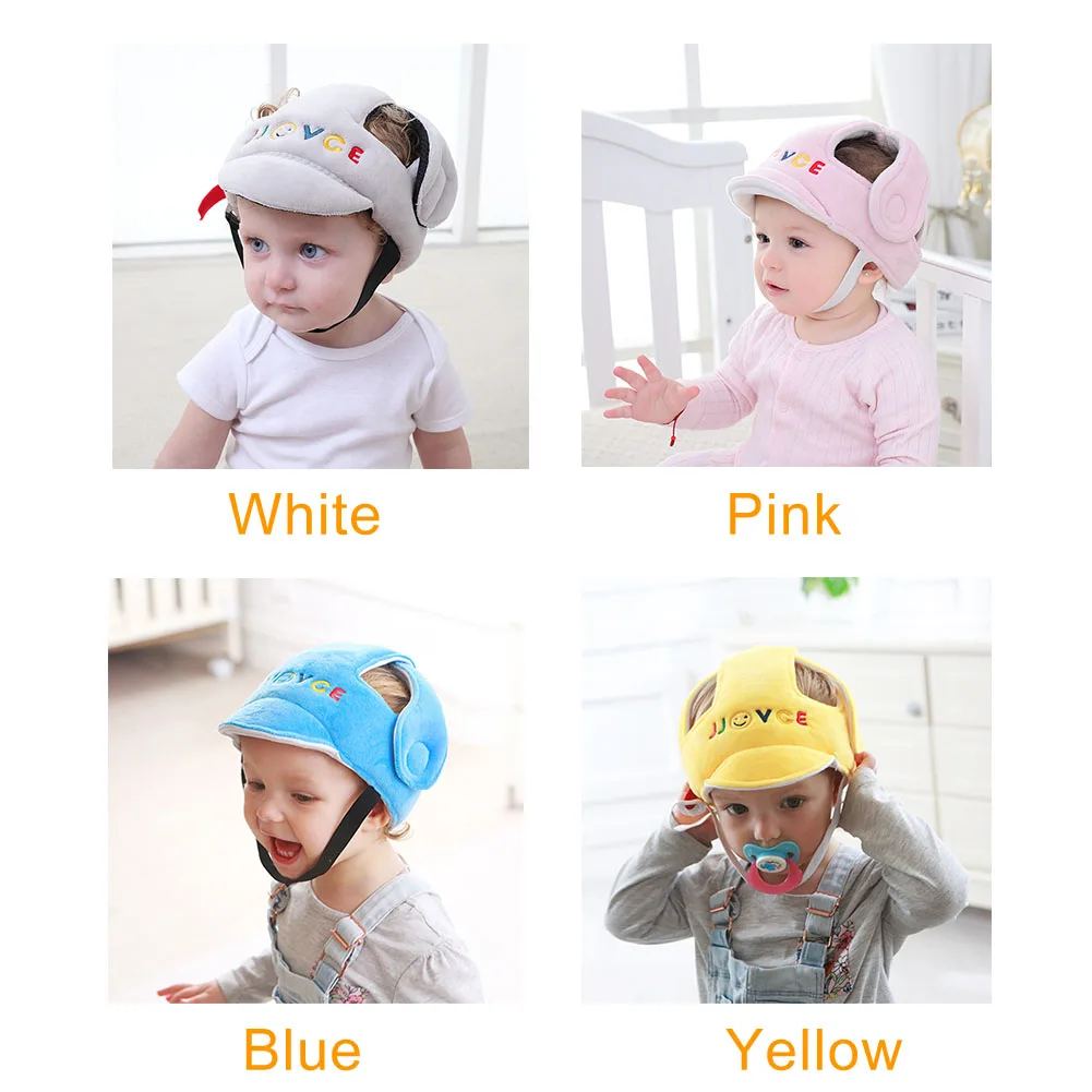 

Boys Girls Soft Walk Learning Safety Helmet Shock Absorption For Baby Infant Head Protector Toddlers Breathable Protective Cap