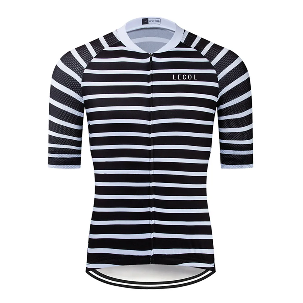 LECOL 2020 Велоспорт Джерси для мужчин летом с коротким рукавом велосипедная Одежда
