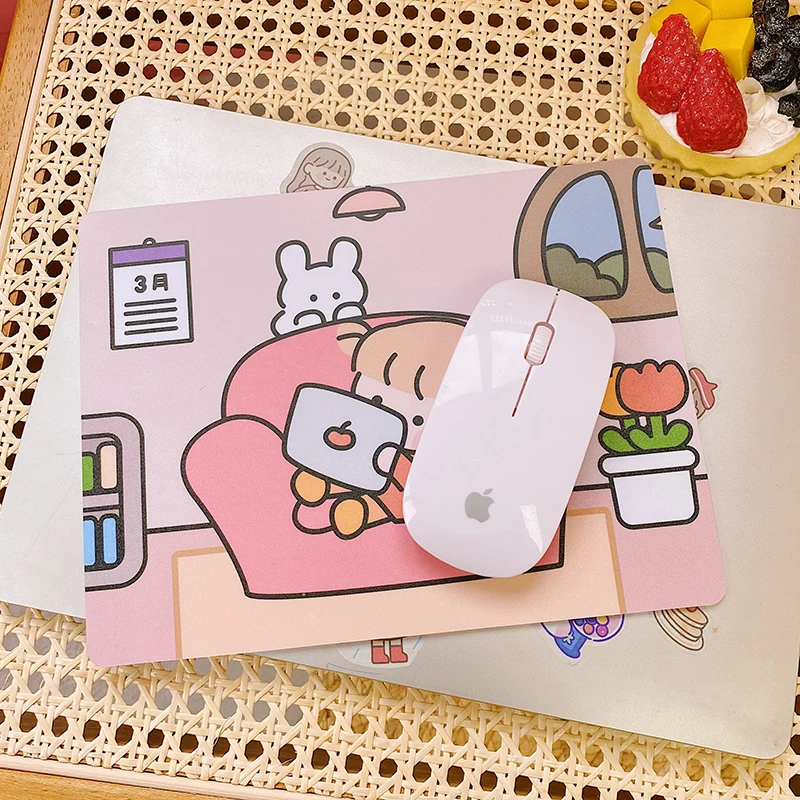 Милый мультяшный креативный мини-коврик для компьютерной мыши милый коврик