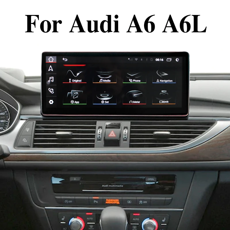 

For Audi A6 A6L C7 RS6 MMI TFSi Car Stereo Audio Accessories Navigation GPS Navi Radio CarPlay 10.25 Screen With 360 BirdView 3D