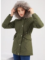 winter jacket women thick warm hooded fur parka cotton padded coat long outwear plus size 3xl slim jacket female