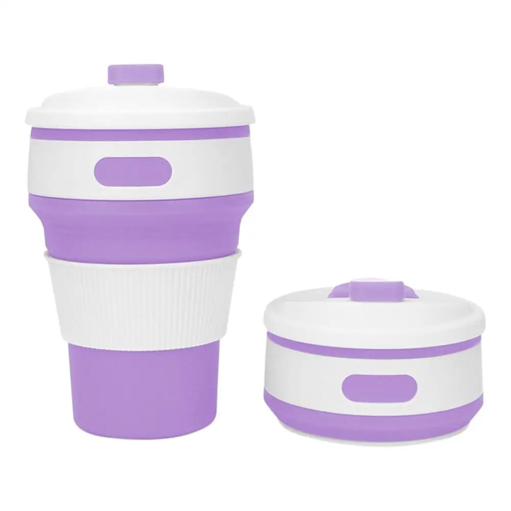 

350ML Creative Custom Gift Silicone Folding Coffee Cup Foldable Silicone Cup Silicone Telescopic Cup Water bottle