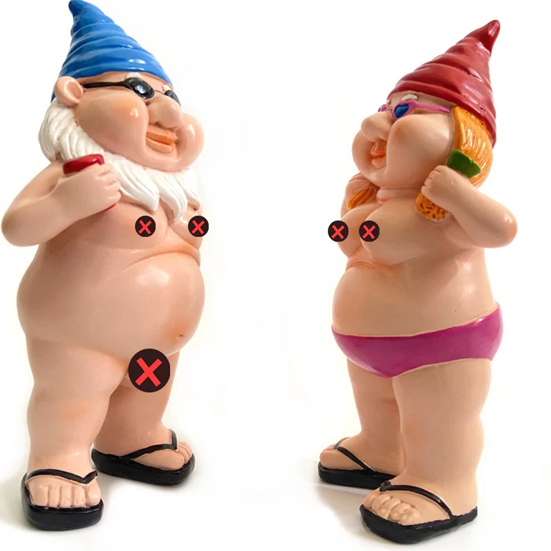 

Обнаженный Забавный подарок декоративная статуэтка Nudist высококачественное украшение для жизни обнаженная статуя садовые гномы непослушн...
