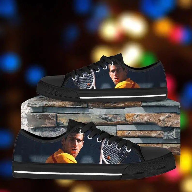 

Djokovic shoes Mens Womens Designer Leisure Sneakers Men Casual Canvas Shoes Off White