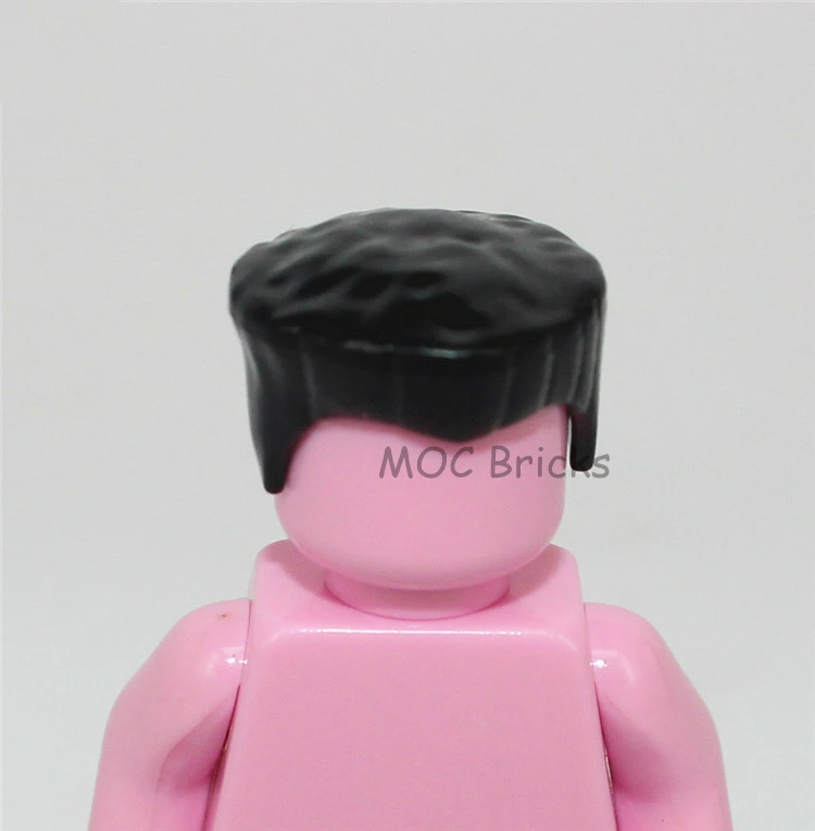 1001A 10 шт./лот кубики Moc DIY фигурки части мужские волосы Мини Аксессуары для кукол развивающие строительные блоки игрушки для детей рождественские подарки - Цвет: 1001A